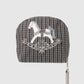 rocking horse check pouch Gray【stock】
