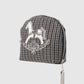 rocking horse check pouch Gray【stock】