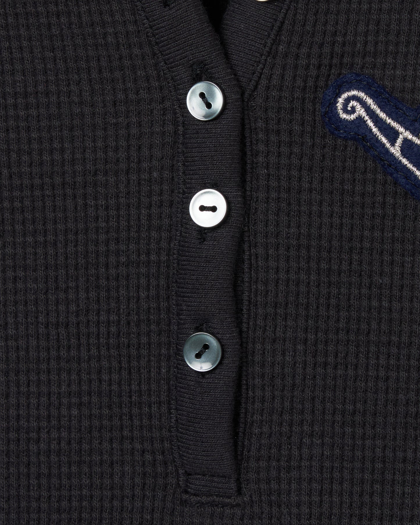 rocking horse patch thermal tops Charcoal【stock】