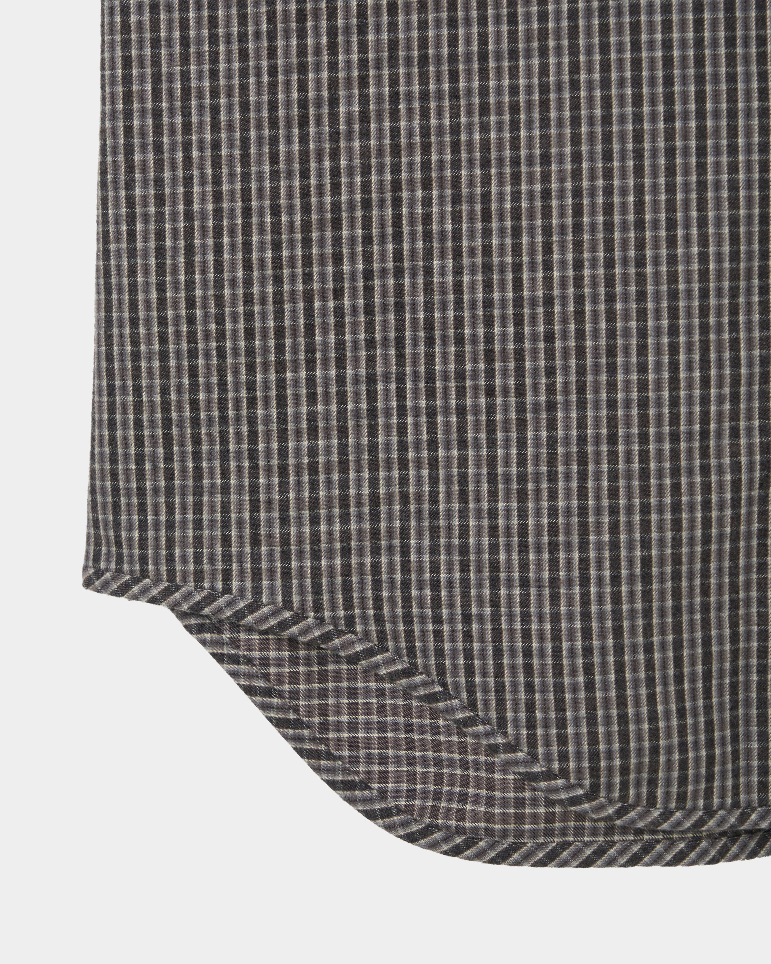 tanakadaisuke(タナカダイスケ)|シャツ|rocking horse check shirt Gray