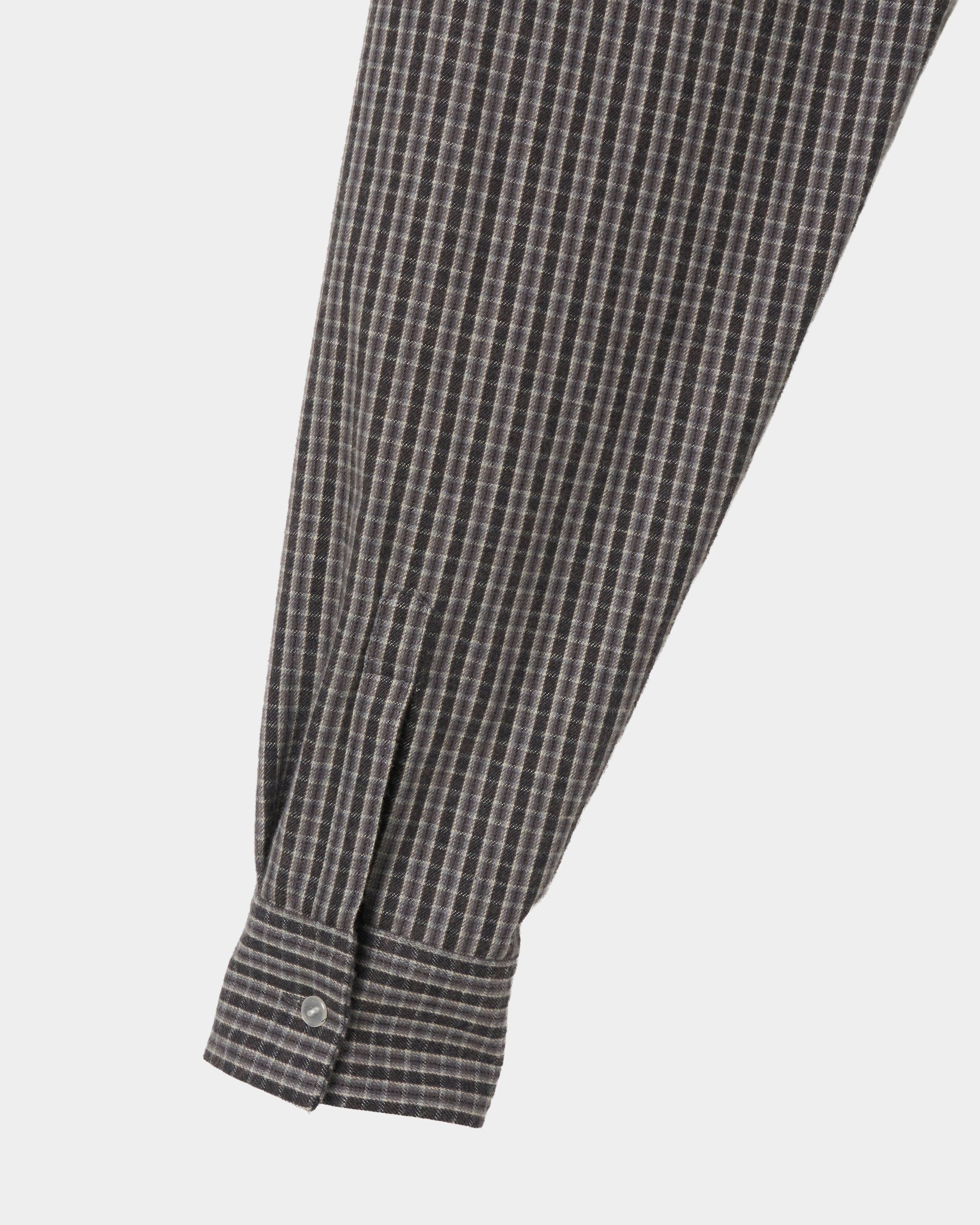 tanakadaisuke(タナカダイスケ)|シャツ|rocking horse check shirt Gray