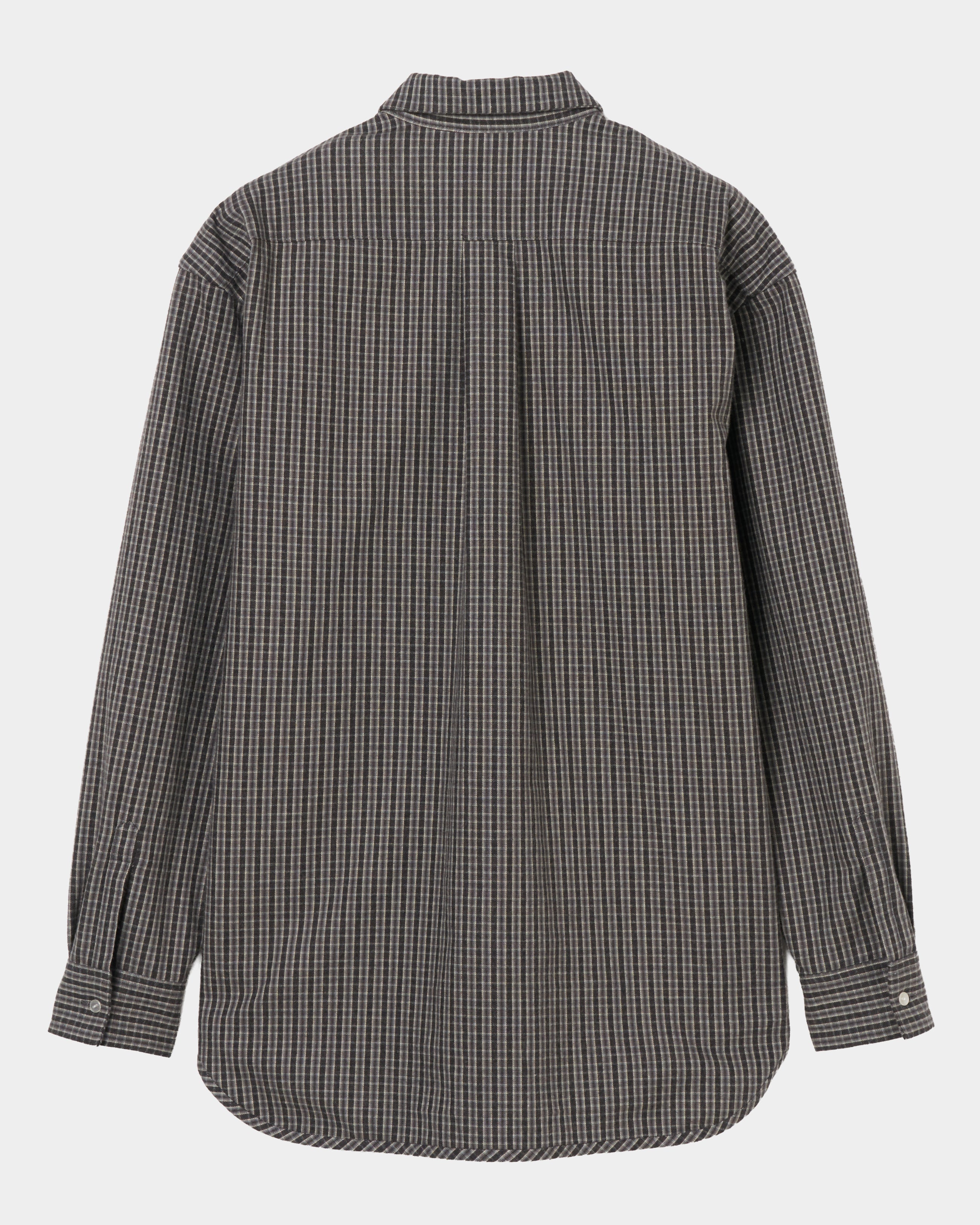 tanakadaisuke(タナカダイスケ)|シャツ|rocking horse check shirt Gray