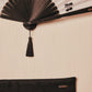 【店頭先行販売】cherry embroidery tassel fan 【Stock】