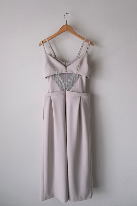 layered bra jersey cami one-piece Ash gray【Delivery in February 2026】
