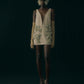 Botanical bijou suede mini dress【Delivery in April 2027】