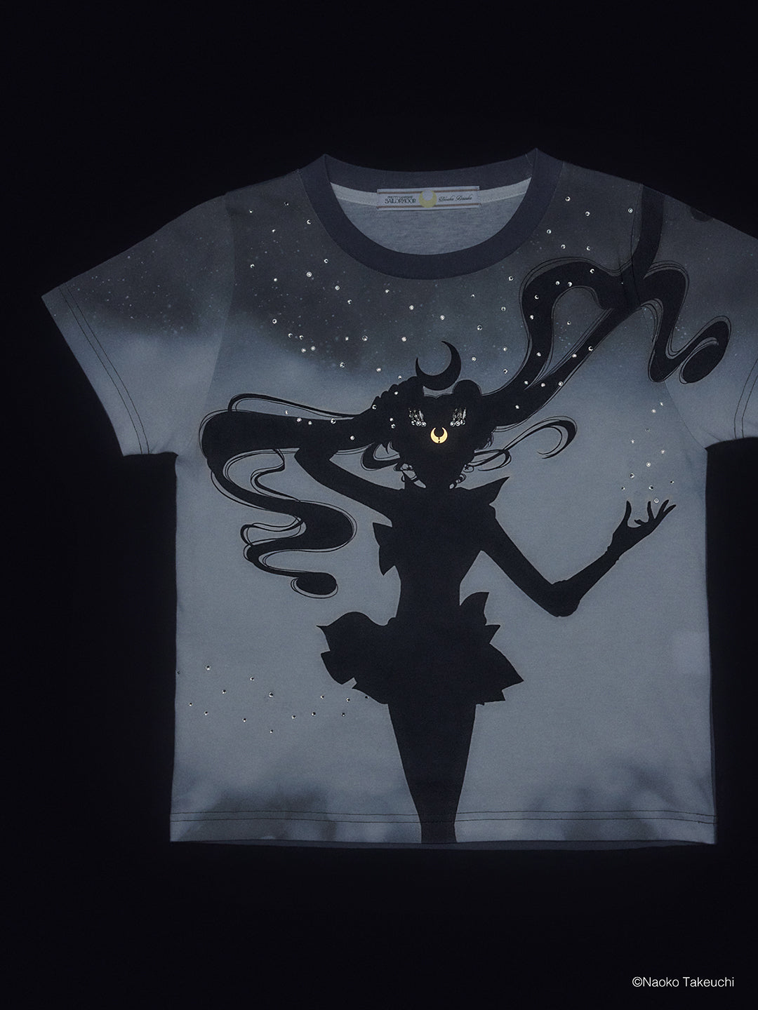 Sailor Moon silhouette bijou T-shirt【Delivery in July 2026】