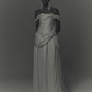 Satin drape dress One color【Delivery in April 2027】