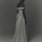Satin drape dress One color【Delivery in April 2027】