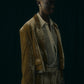 Stripe lining panne velvet jacket mustard【Delivery in January 2027】