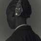 Silver crystal bijou wing barrette【Delivery in February 2027】