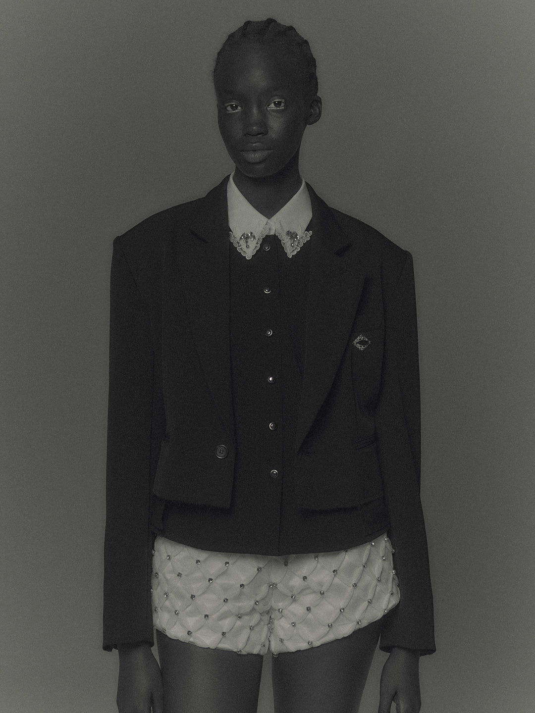 bijou cross tulle shorts【Delivery in March 2027】