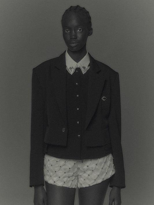 bijou cross tulle shorts【Delivery in March 2027】