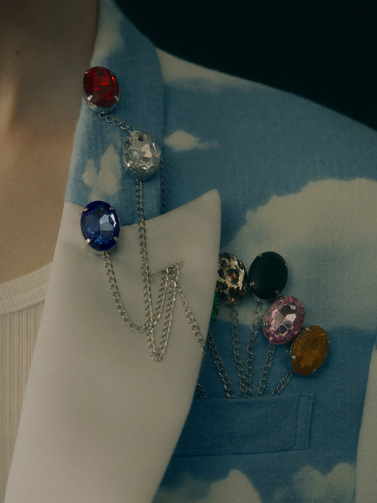 Sky print bijou baloon jacket【Delivery in February 2027】