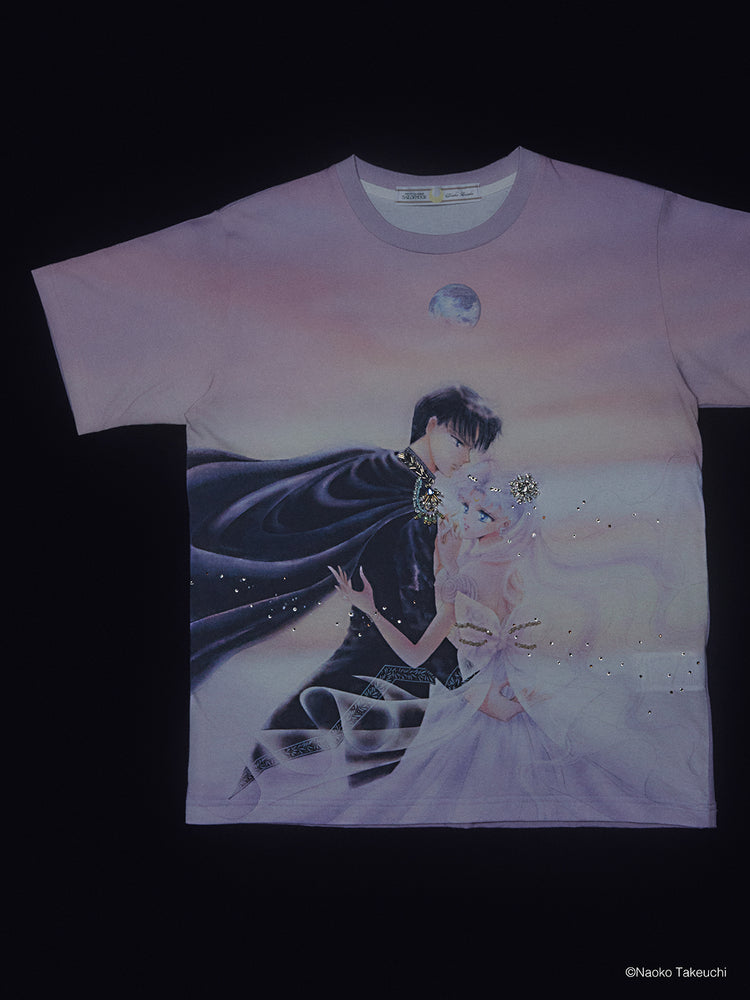 Princess Serenity & Prince Endymion bijou T-shirt【Delivery in September 2026】