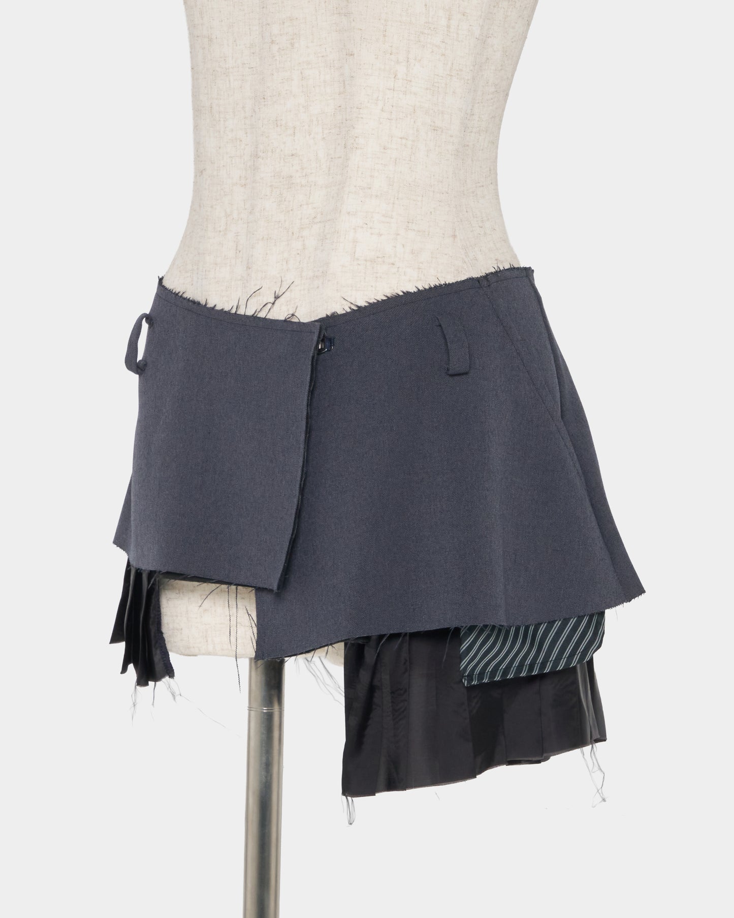 Pleated lining wrap skirt Gray【Delivery in January 2027】