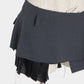 Pleated lining wrap skirt Gray【Delivery in January 2027】