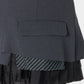 Pleated lining wrap skirt Gray【Delivery in January 2027】