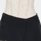 Pleated lining wrap skirt Black【Delivery in January 2027】