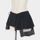 Pleated lining wrap skirt Black【Delivery in January 2027】