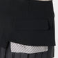 Pleated lining wrap skirt Black【Delivery in January 2027】