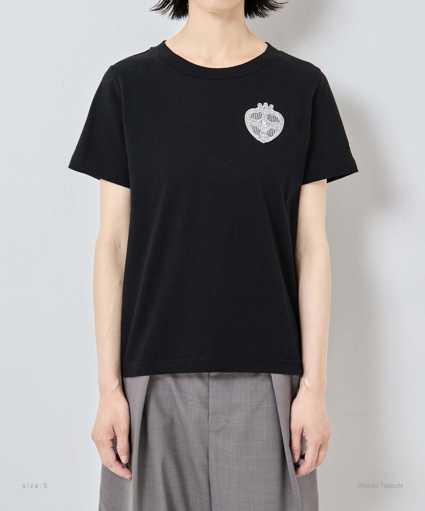 Cosmic Heart Compact T-shirt (Black)【stock】