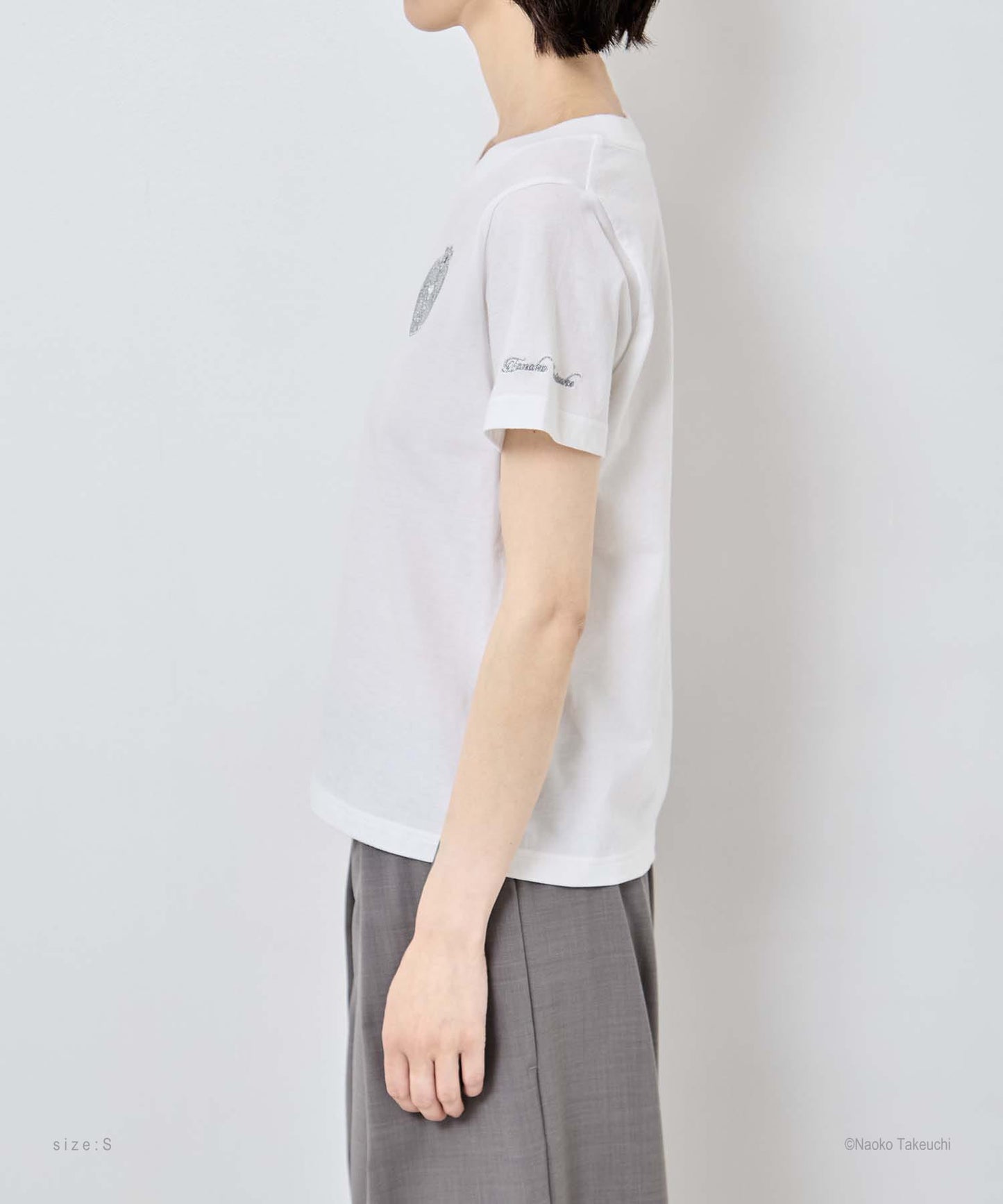 Cosmic Heart Compact T-shirt (White)【stock】