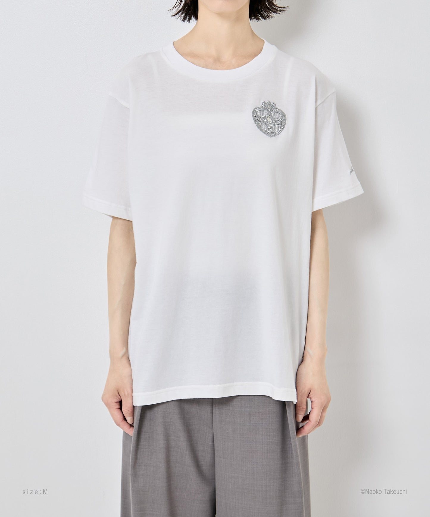 Cosmic Heart Compact T-shirt (White)【stock】