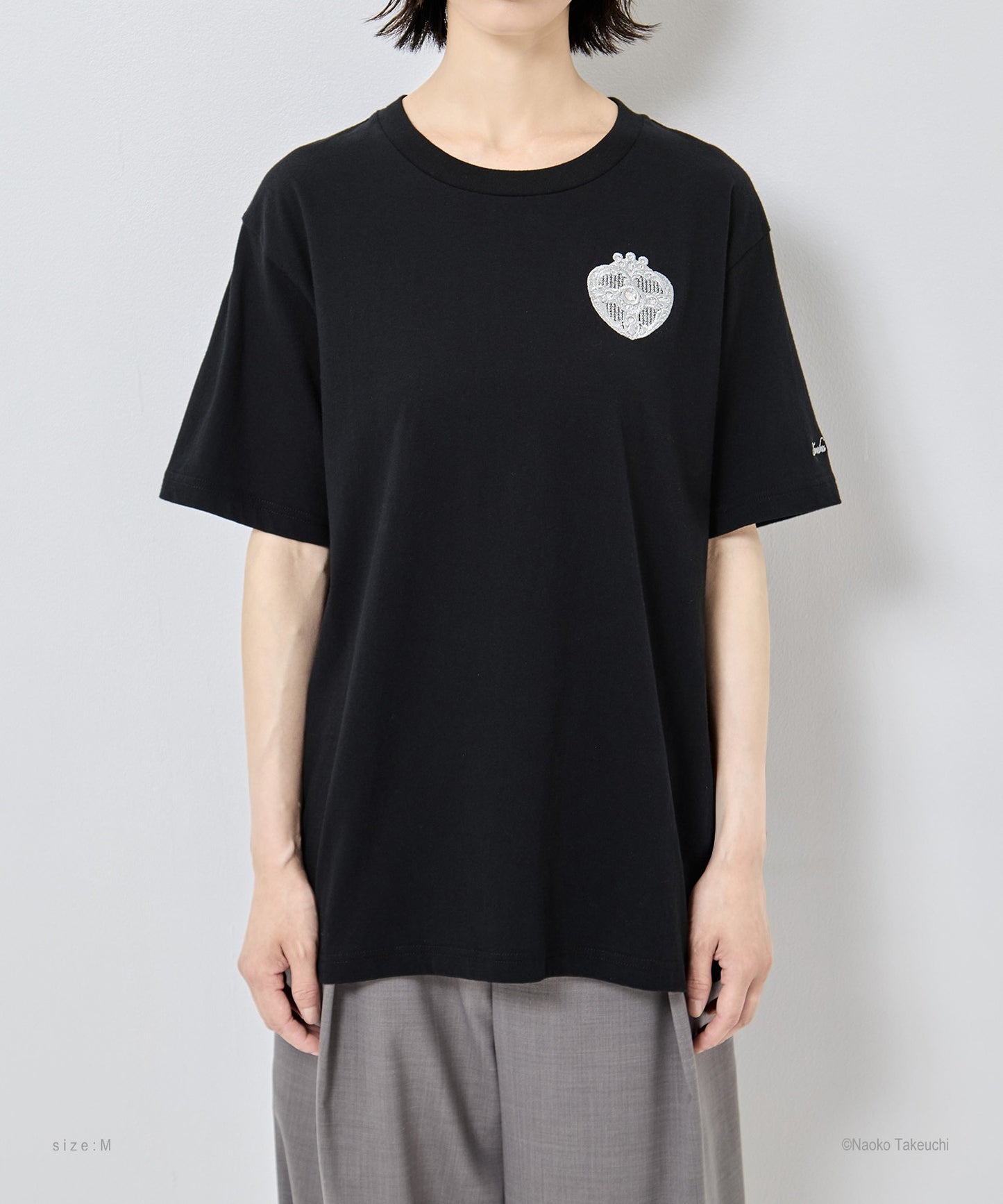 Cosmic Heart Compact T-shirt (Black)【stock】