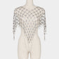 Chain bijou crystal cape Silver【Delivery in March 2027】