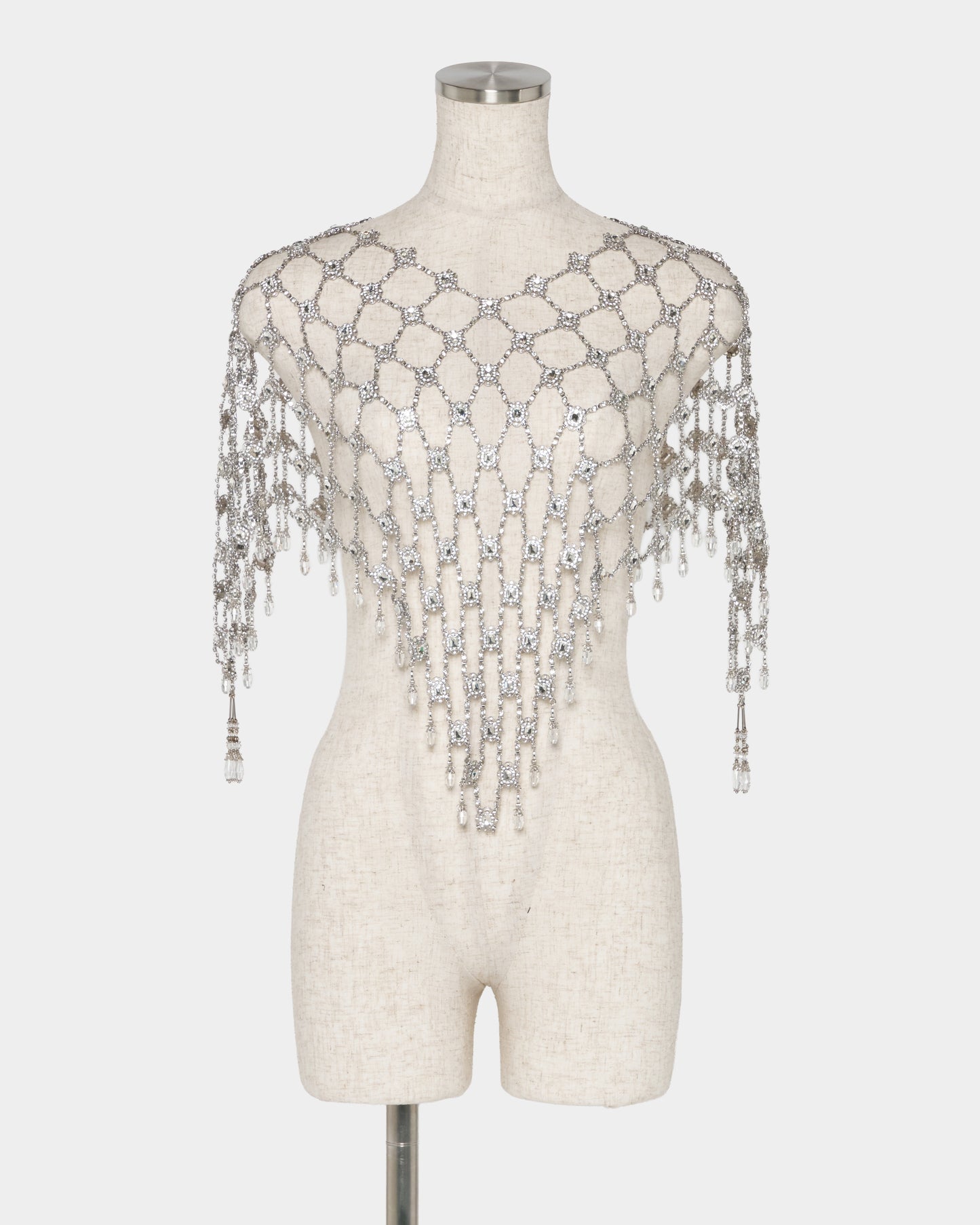 Chain bijou crystal cape Silver【Delivery in March 2027】
