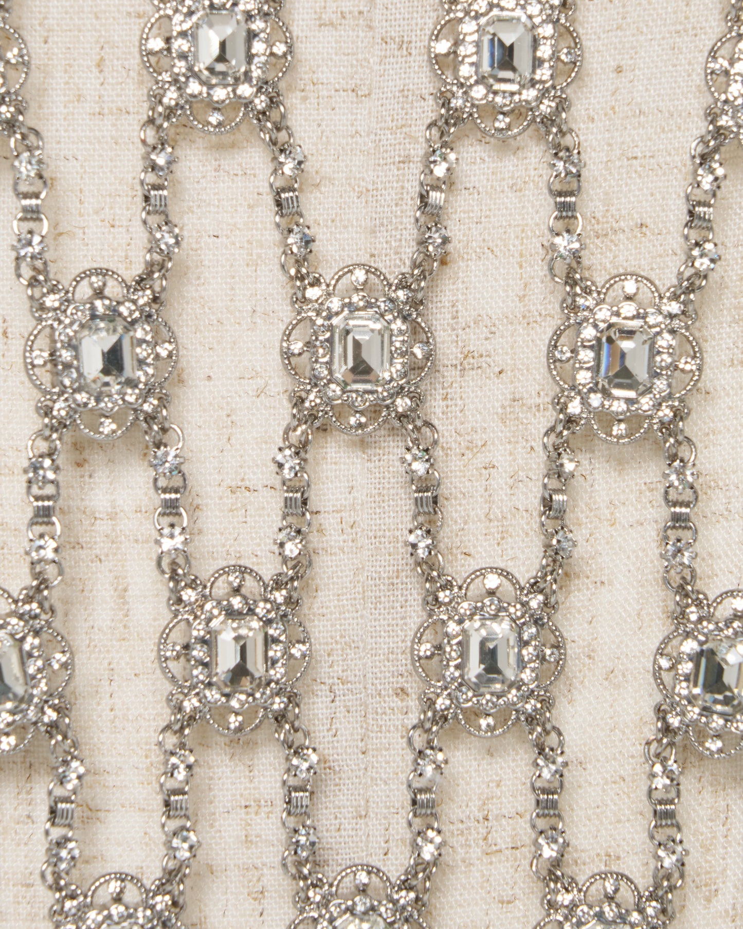 Chain bijou crystal cape Silver【Delivery in March 2027】