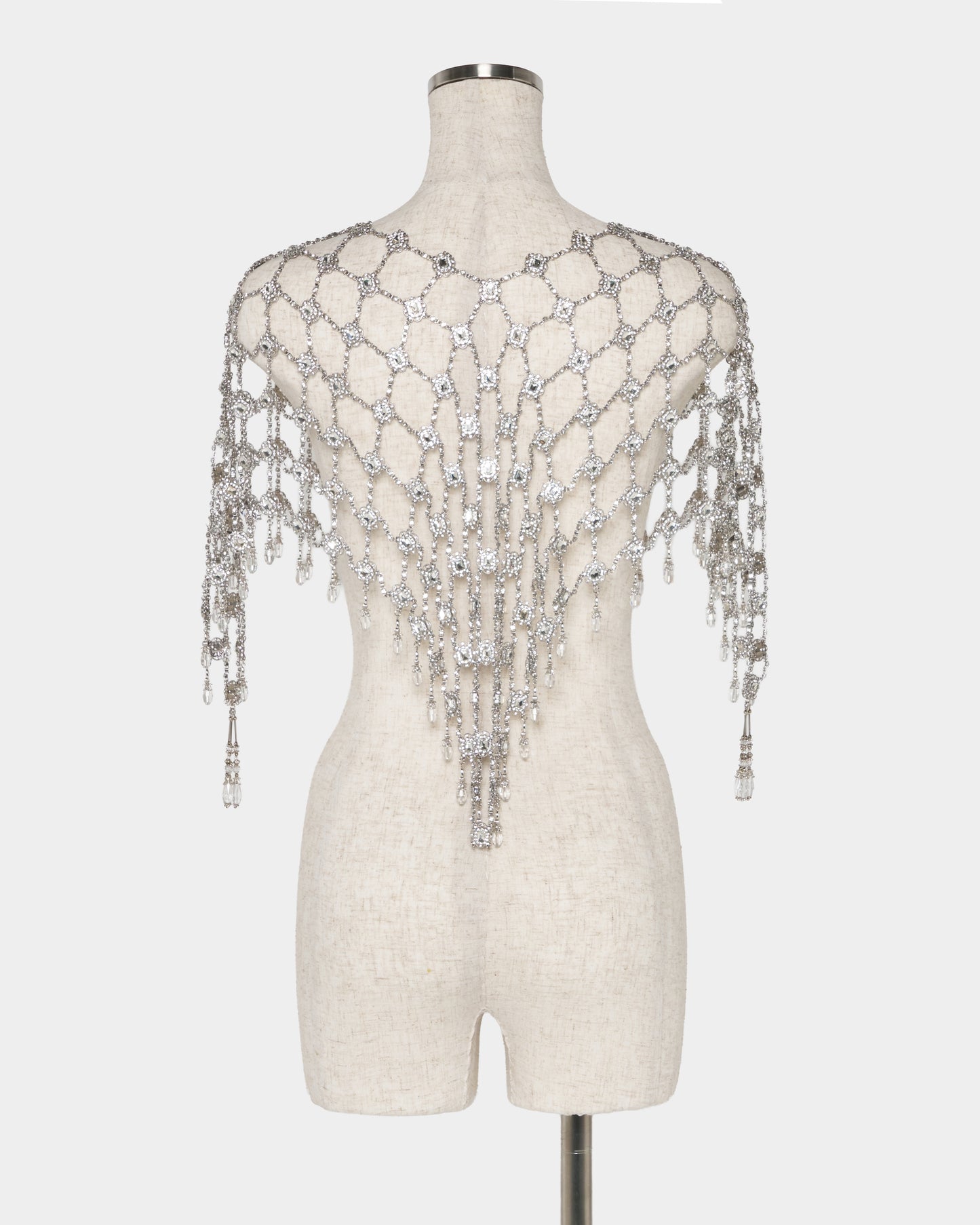 Chain bijou crystal cape Silver【Delivery in March 2027】