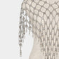 Chain bijou crystal cape Silver【Delivery in March 2027】