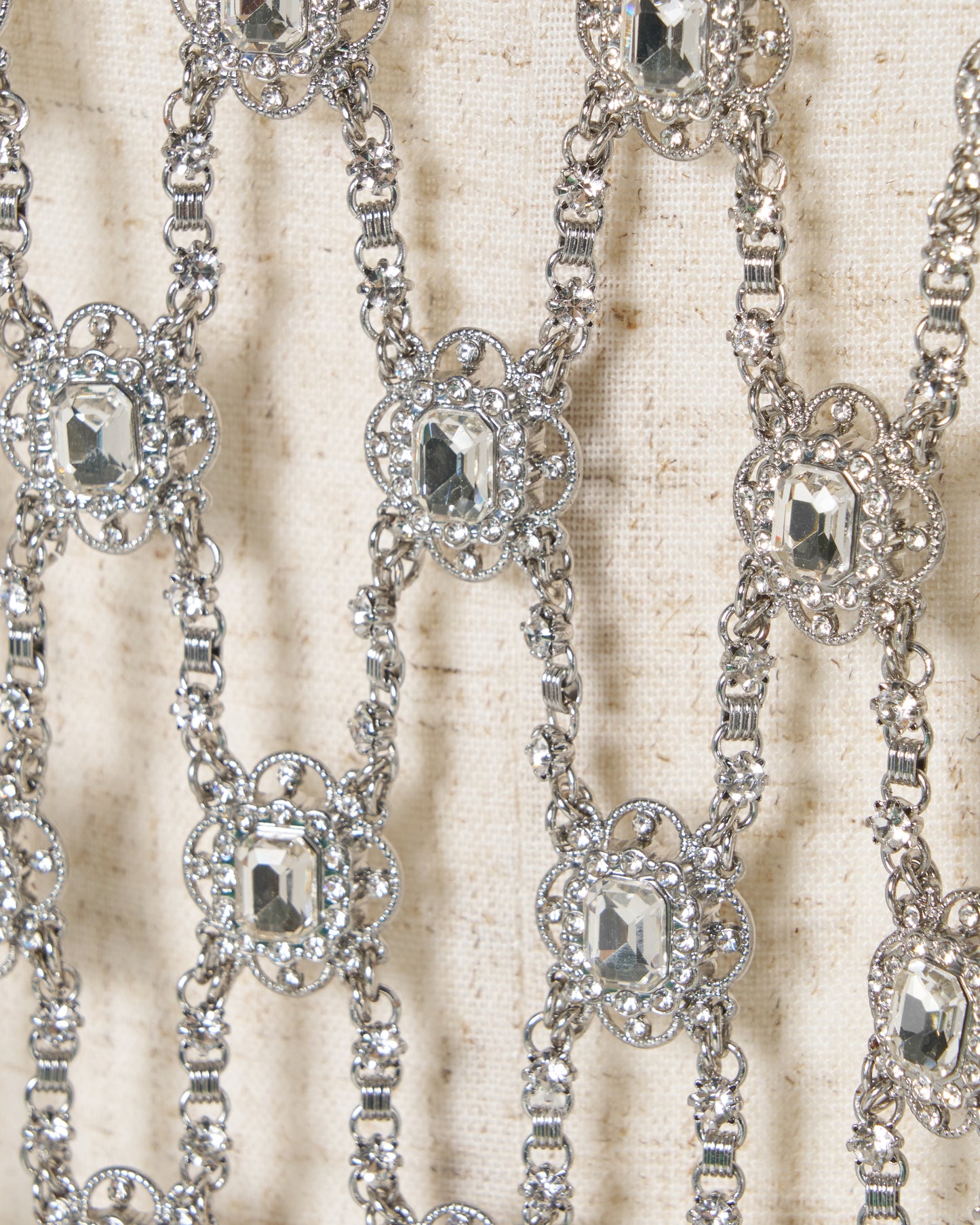 Chain bijou crystal cape Silver【Delivery in March 2027】
