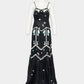 Silver lace floral dress【Delivery in March 2027】