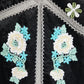 Silver lace floral dress【Delivery in March 2027】