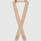 crystal silver tip velvet long ribbon beige【POPUP先行】