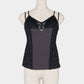Rosette tile bustier tops Gray【Delivery in February 2027】