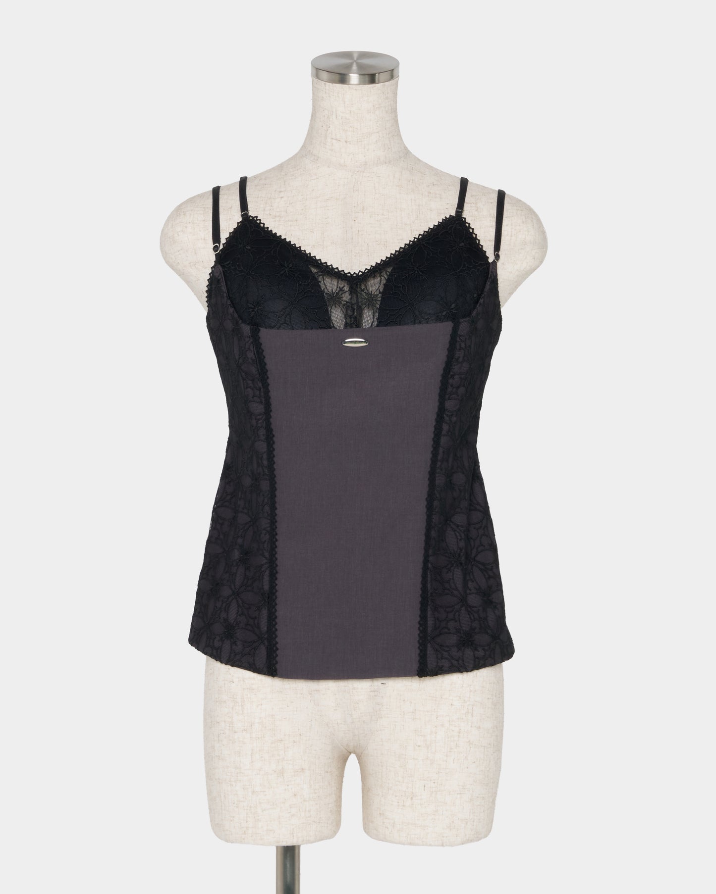 Rosette tile bustier tops Gray【Delivery in February 2027】