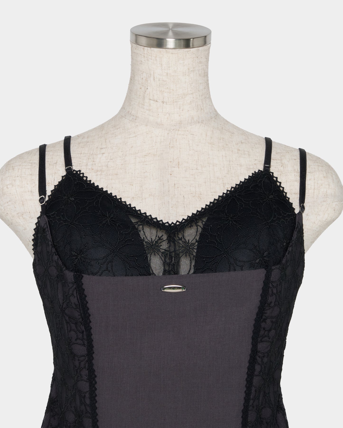 Rosette tile bustier tops Gray【Delivery in February 2027】