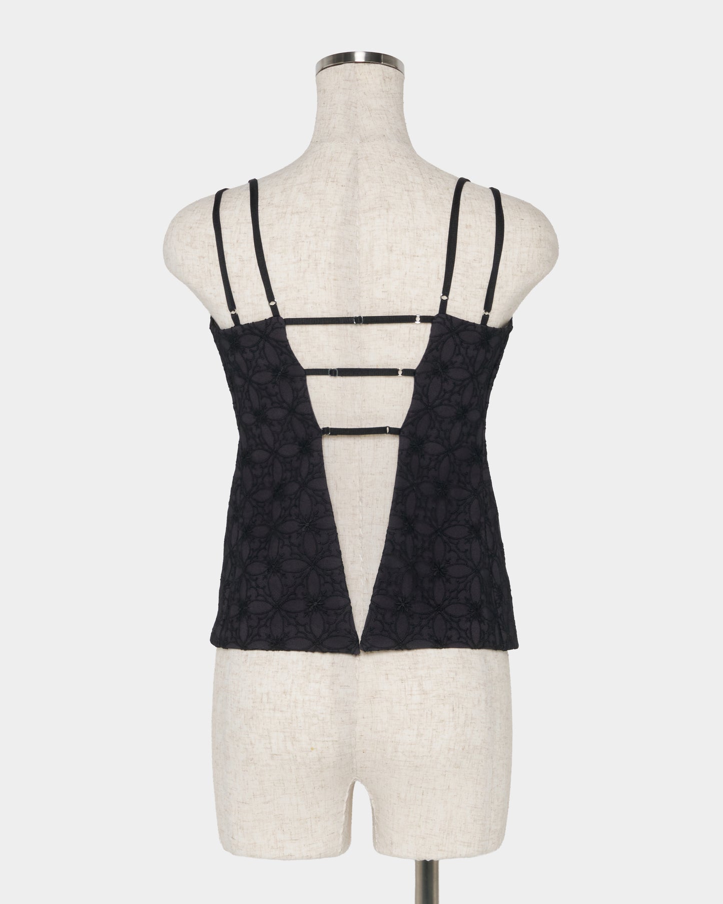 Rosette tile bustier tops Gray【Delivery in February 2027】