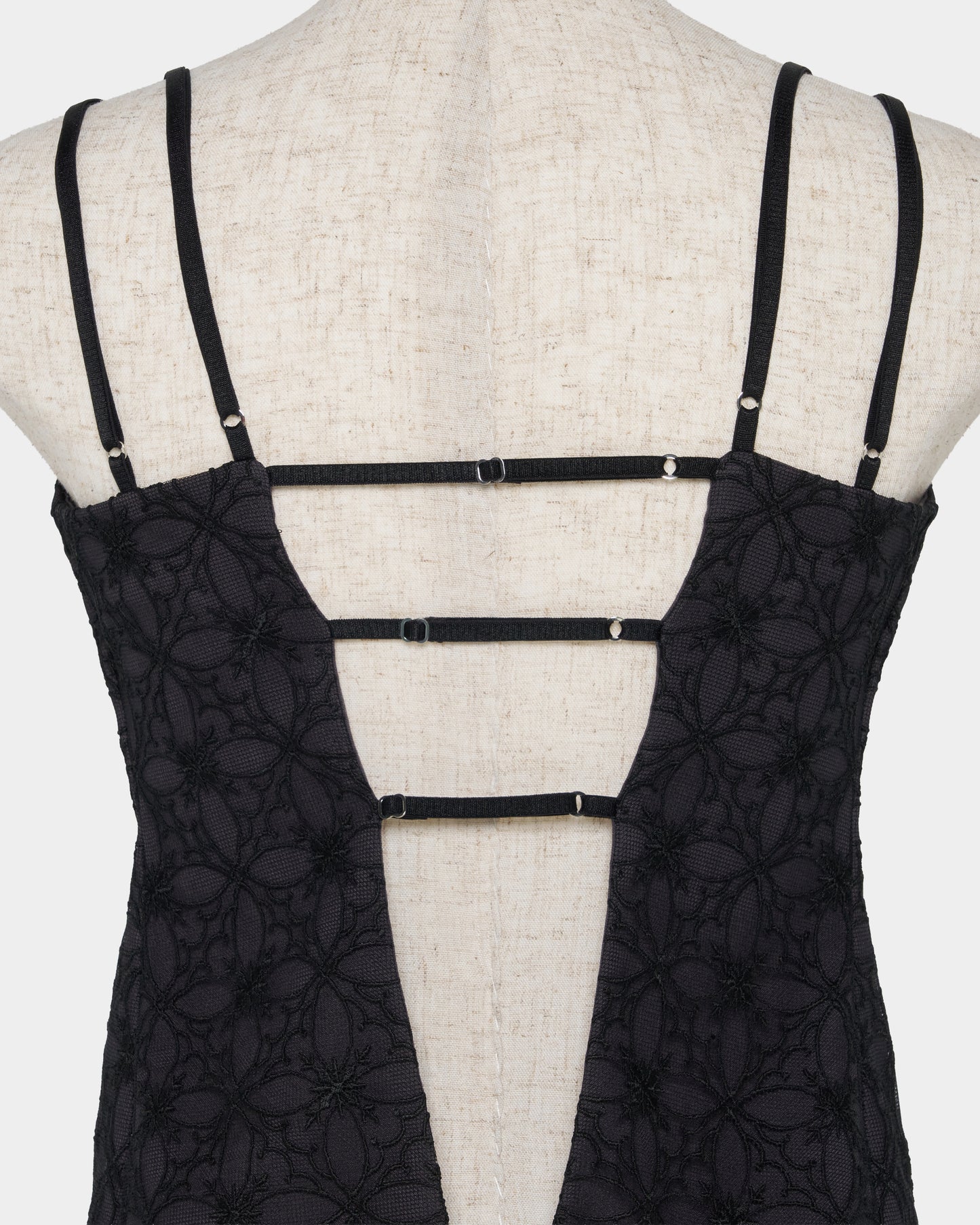 Rosette tile bustier tops Gray【Delivery in February 2027】