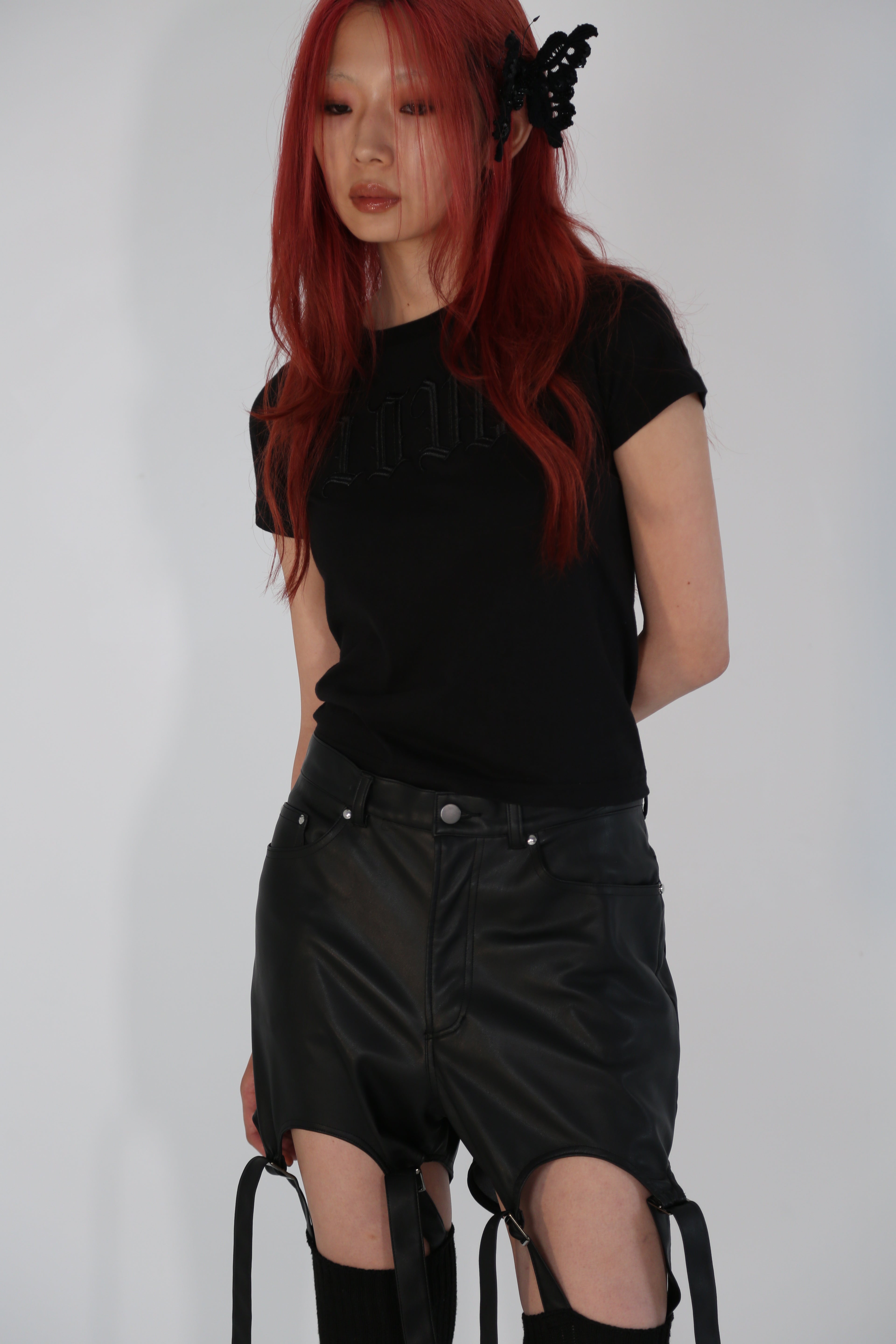 LOVE glitter T-shirt mini Black × Black【stock】 – tanakadaisuke