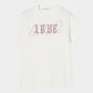 LOVE sparkle T-shirt White × Pink【POPUP先行】