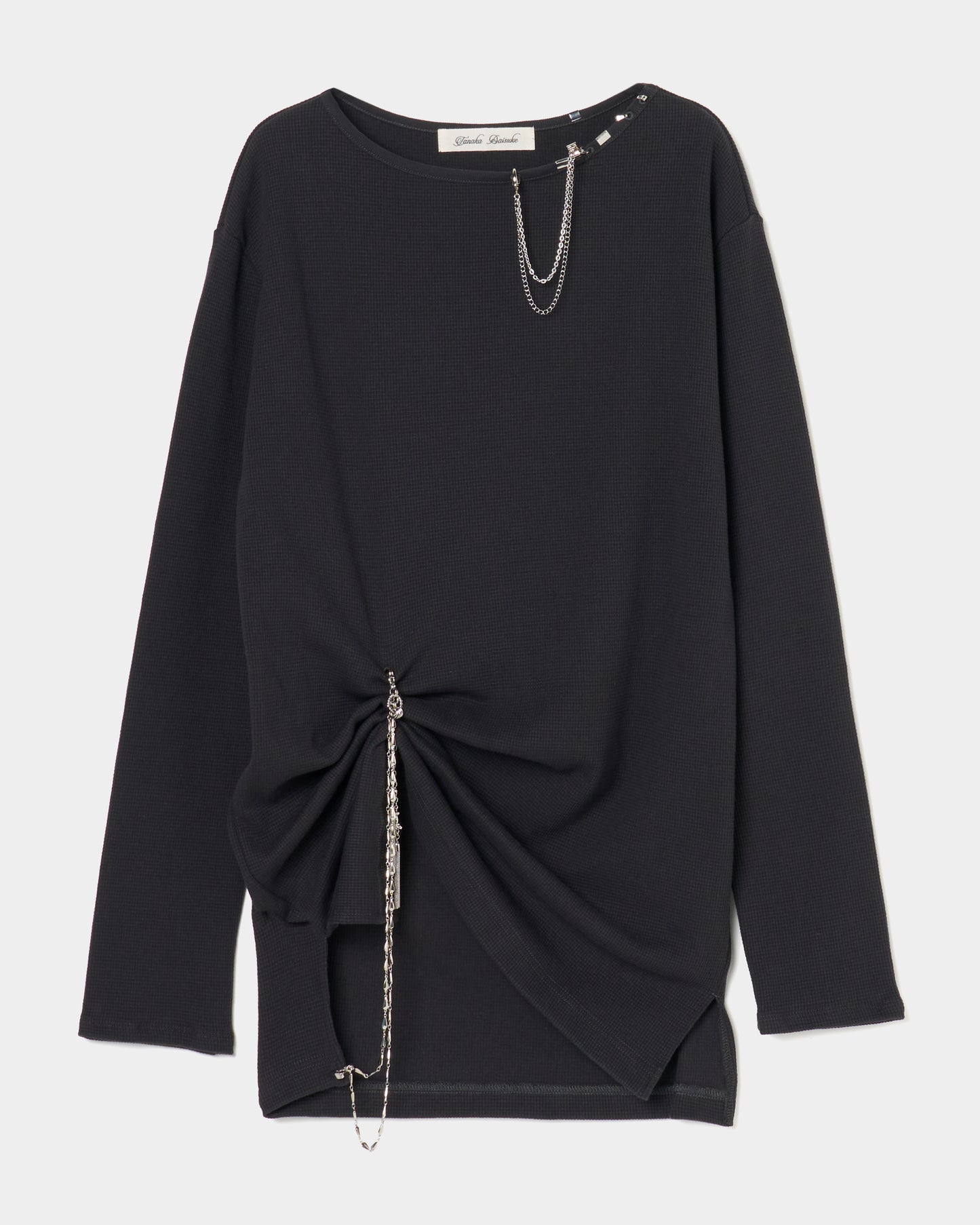 body piercing long sleeve pullover Charcoal【stock】