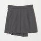 two belted pleats mini skirt【Stock】