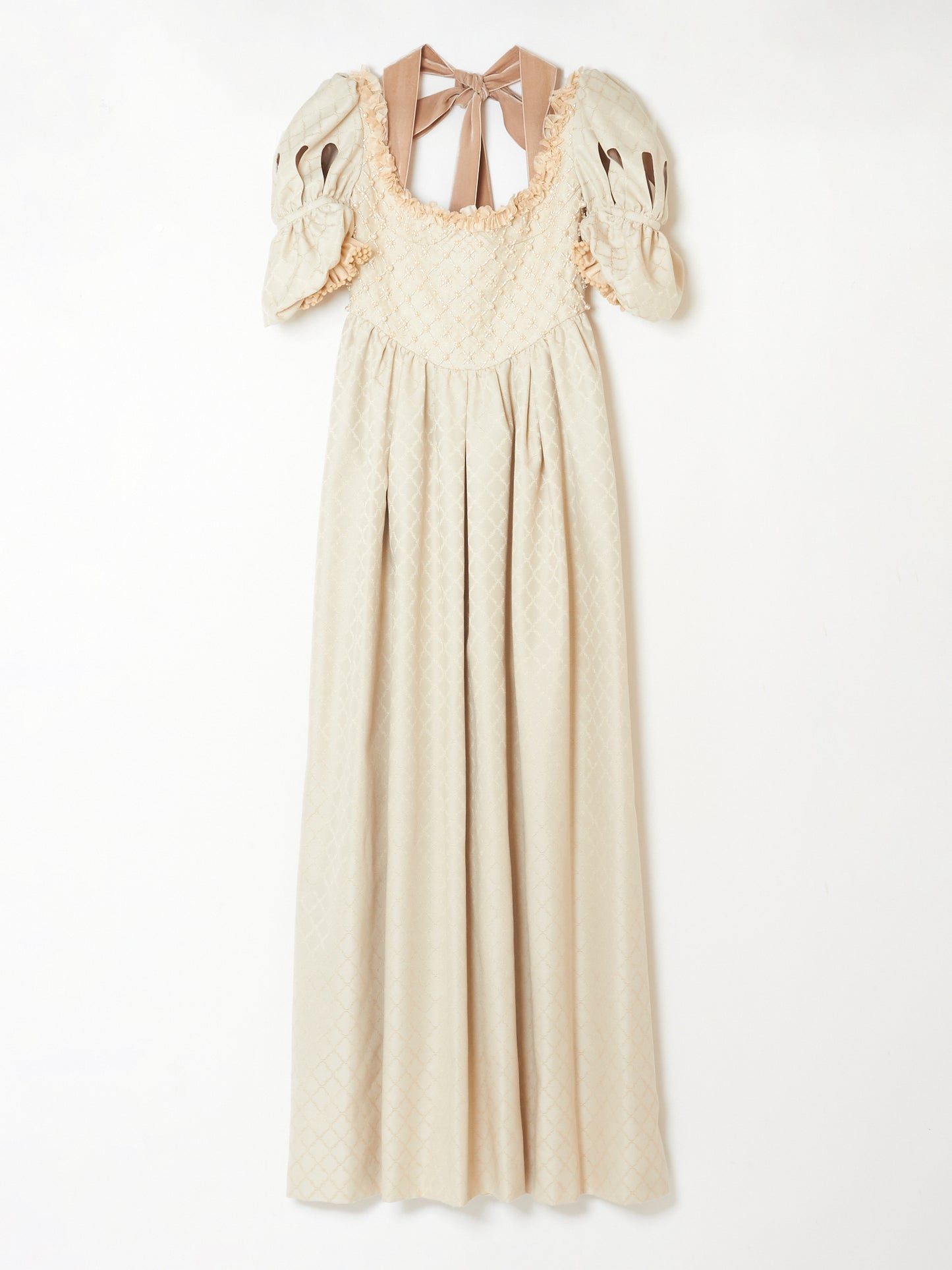 Morroccan patern pearl dress【Delivery in April 2024】