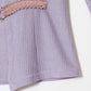sheer sleeve random rib cardigan Lavender【Stock】