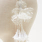 flower fringe clear hair band【Delivery in February 2024】