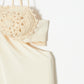 crochet knit bra satin camisole dress【Delivery in April 2024】